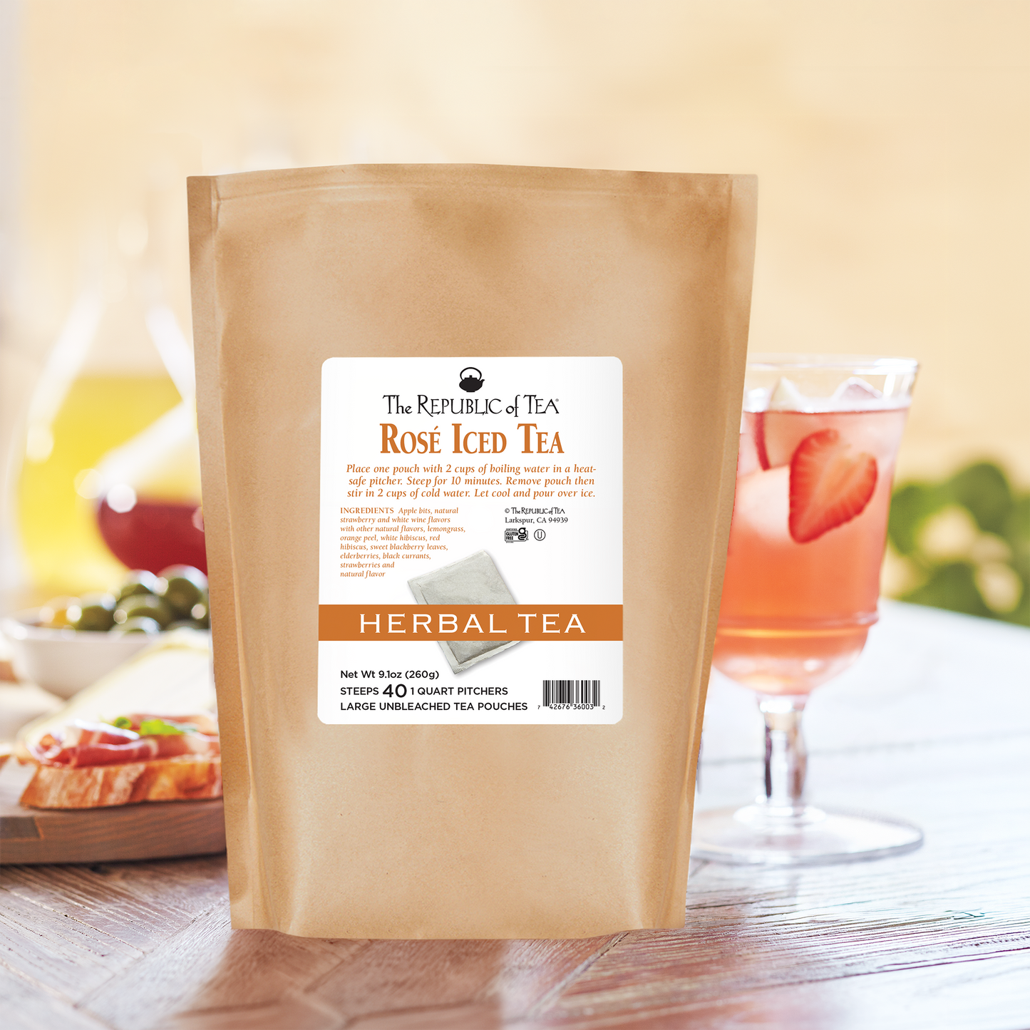 Rosé Herbal Iced Tea Pouches