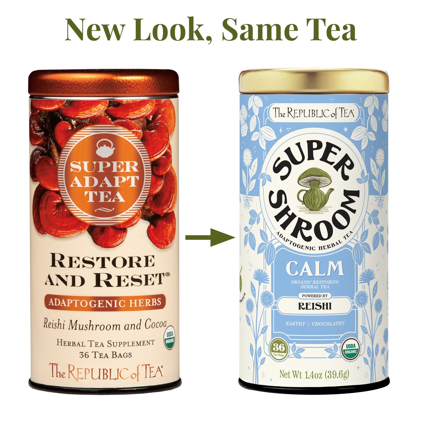 Organic Calm SuperShroom Herbal Tea