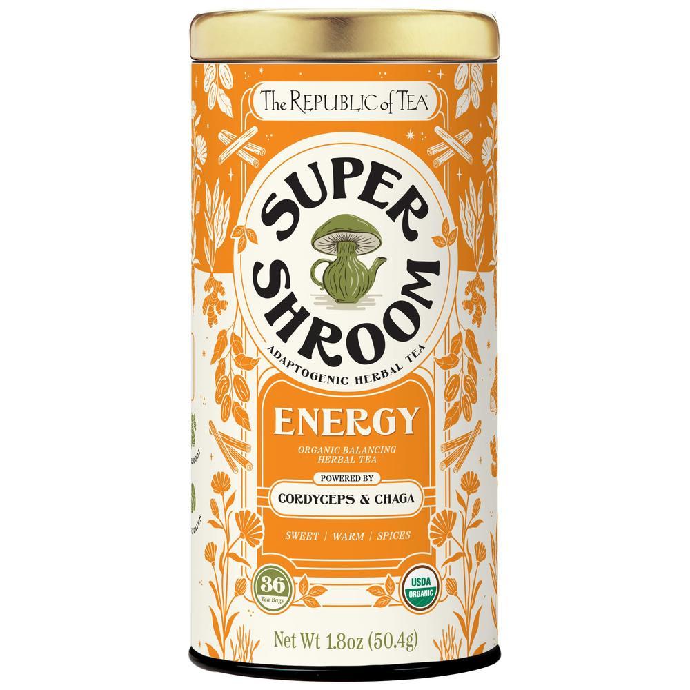 ユキ　ARYA TEA Organic Energy SuperShroom Herbal Tea – The Republic of Tea