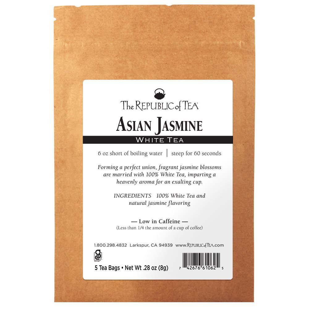 Asian Jasmine White Tea - 5 Tea Bag Sample