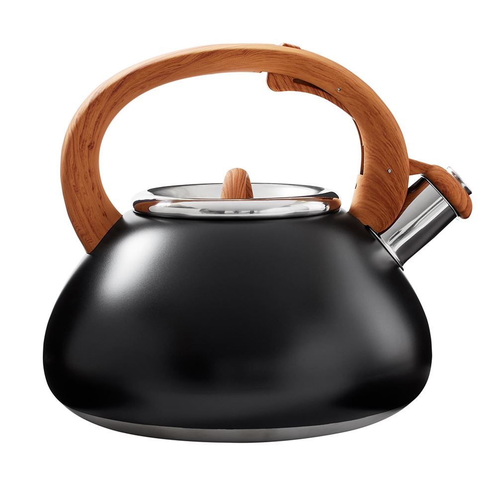 Venoly 2.5 Liter Stainless Steel Whistling Tea Kettle – Modern, Electric Stove Compatible