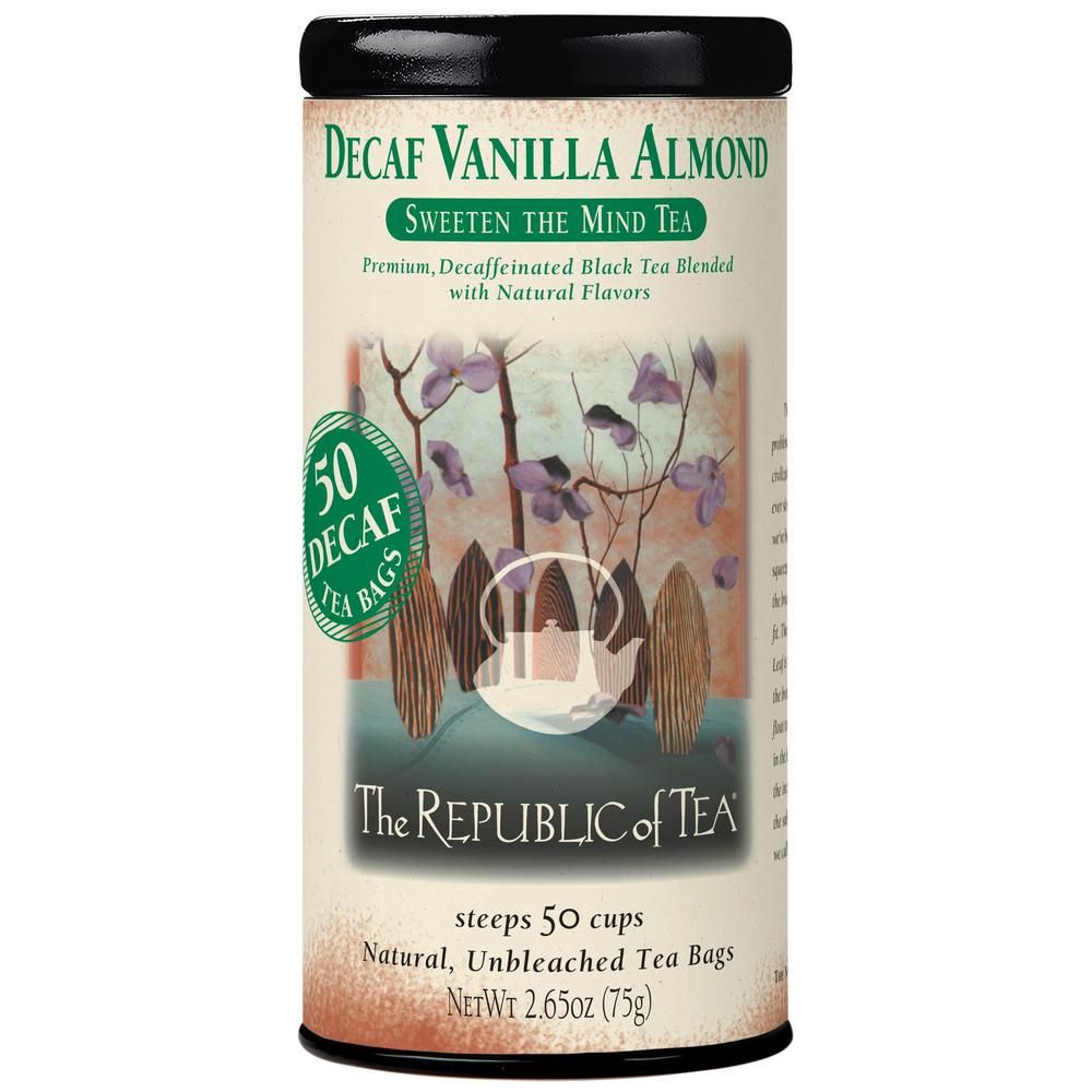 Decaf Vanilla Almond Black Tea Bags – The Republic of Tea