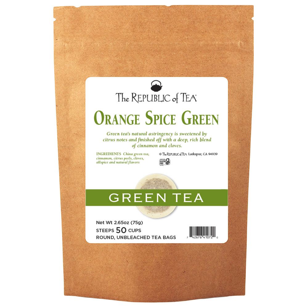 Orange Spice Green Tea Bags