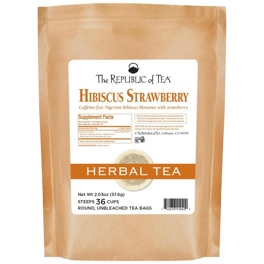 Hibiscus Strawberry Tea Bags