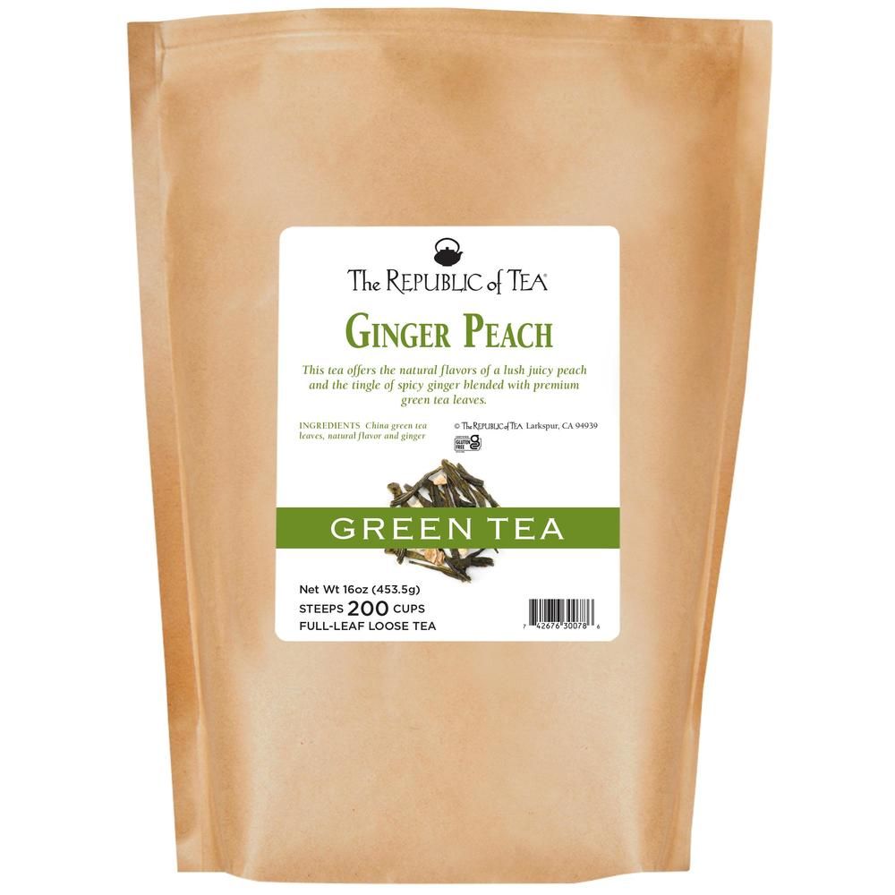 Ginger Peach Green Full-Leaf Tea