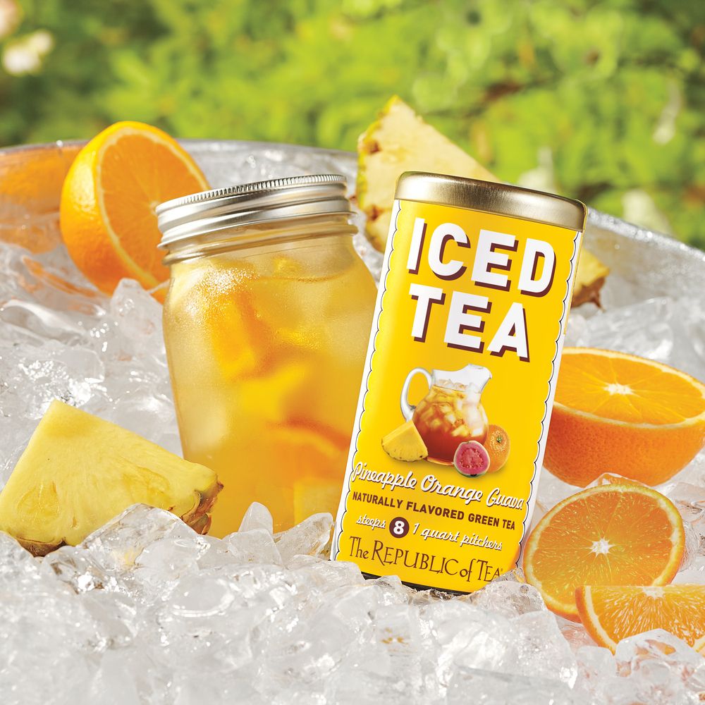 Pineapple Orange Guava Green Tea Large Iced Tea Pouches