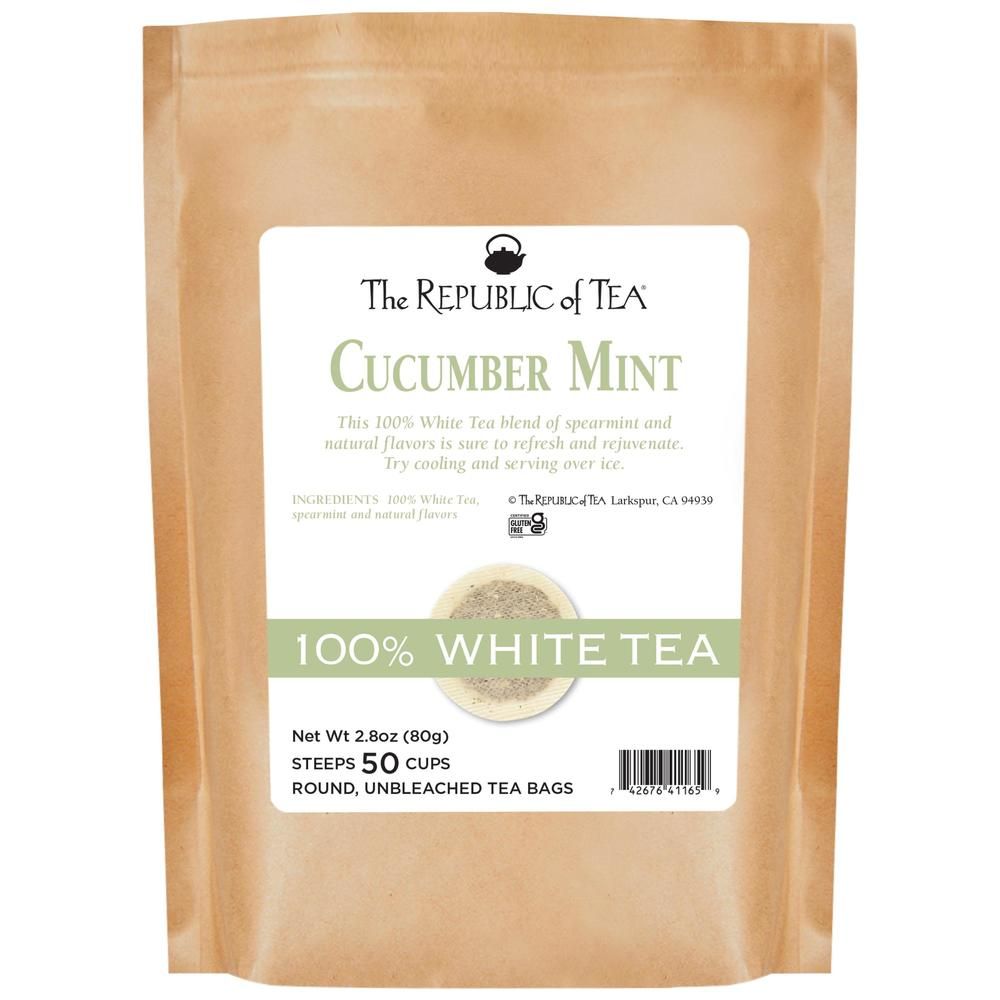Cucumber Mint 100% White Tea Bags