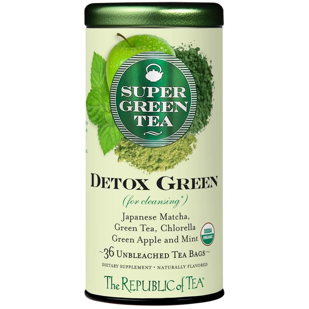 Organic Detox Green SuperGreen Tea Bags – The Republic of Tea