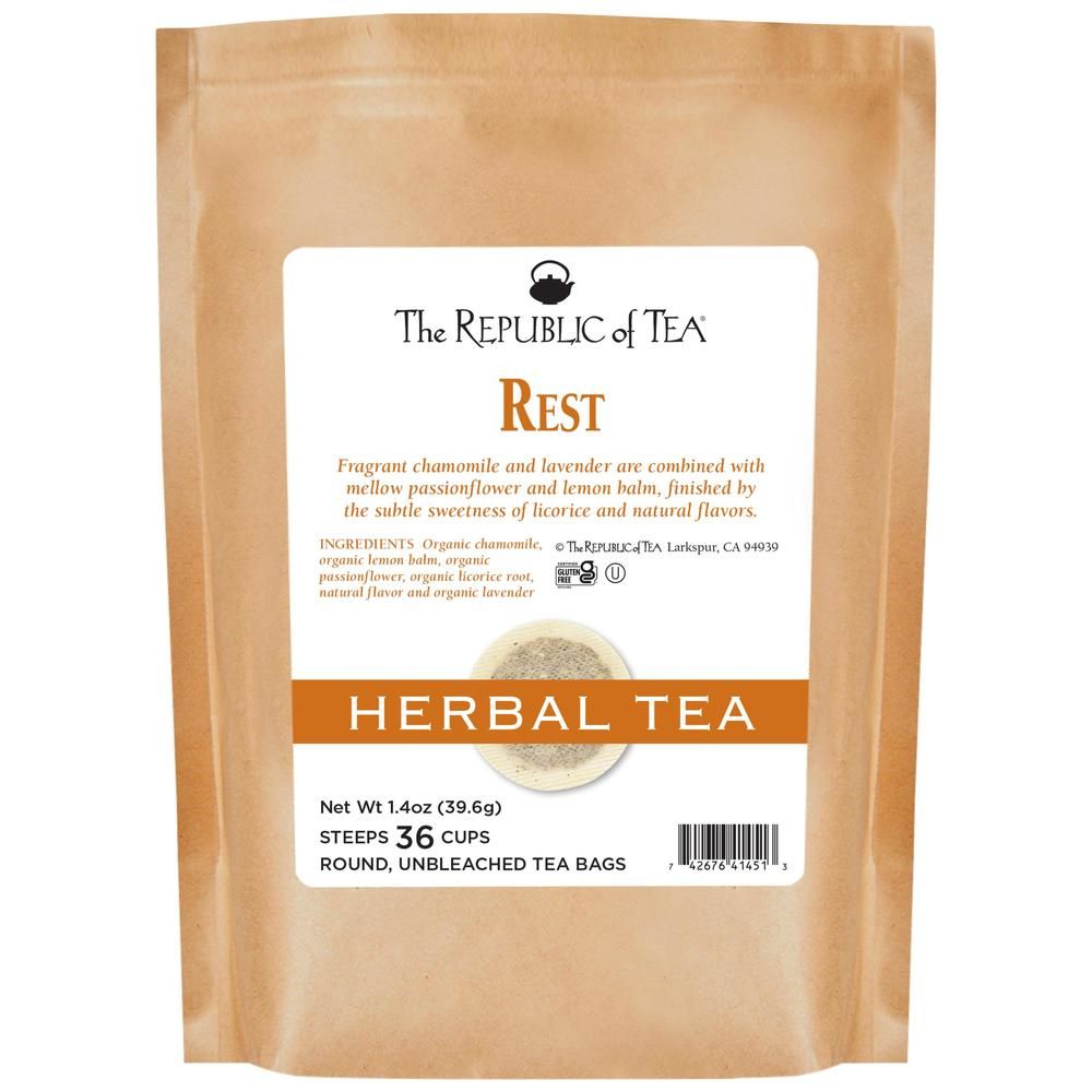 Rest Herbal Tea Bags – The Republic of Tea