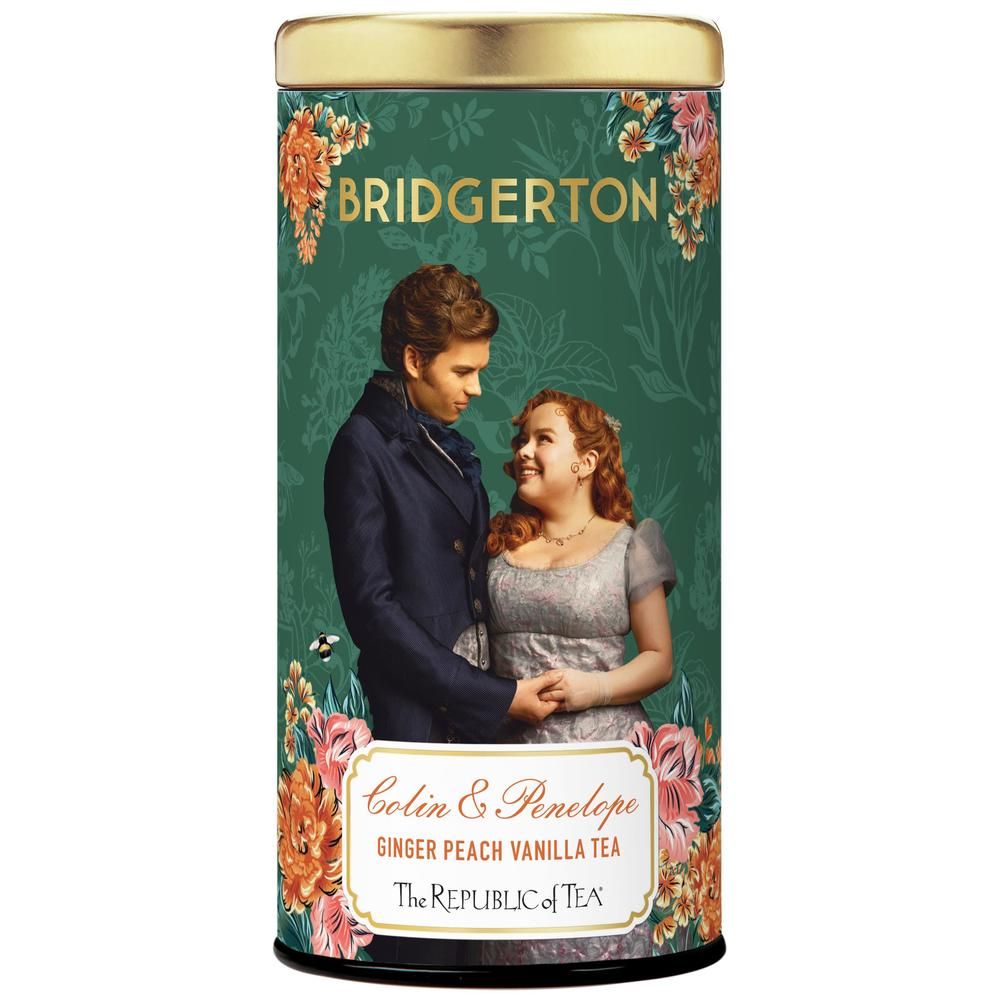 Republic of Tea Bridgerton Colin & Penelope Ginger Peach Vanilla Tea