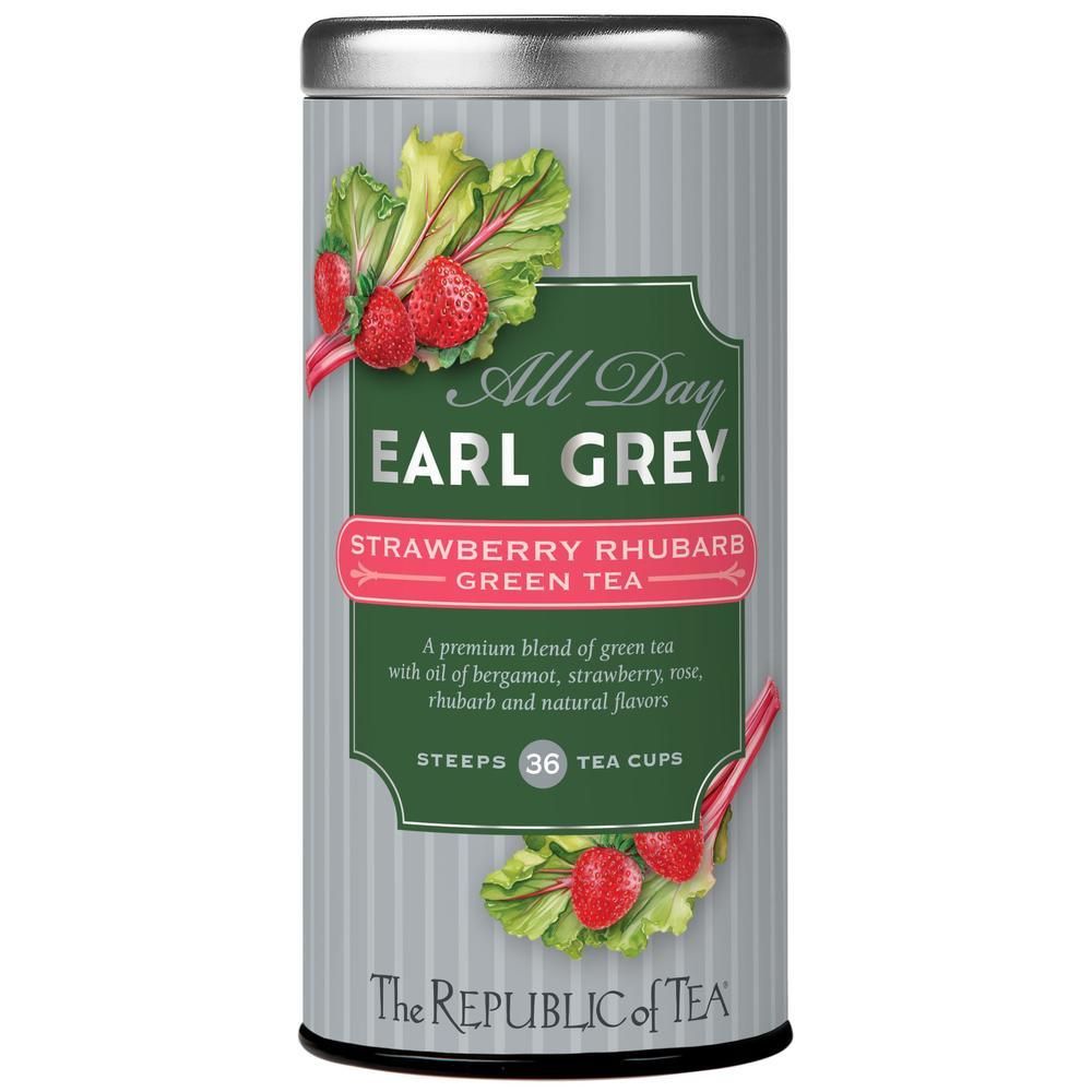 All Day Earl Grey® Strawberry Rhubarb Green Tea – The Republic of Tea