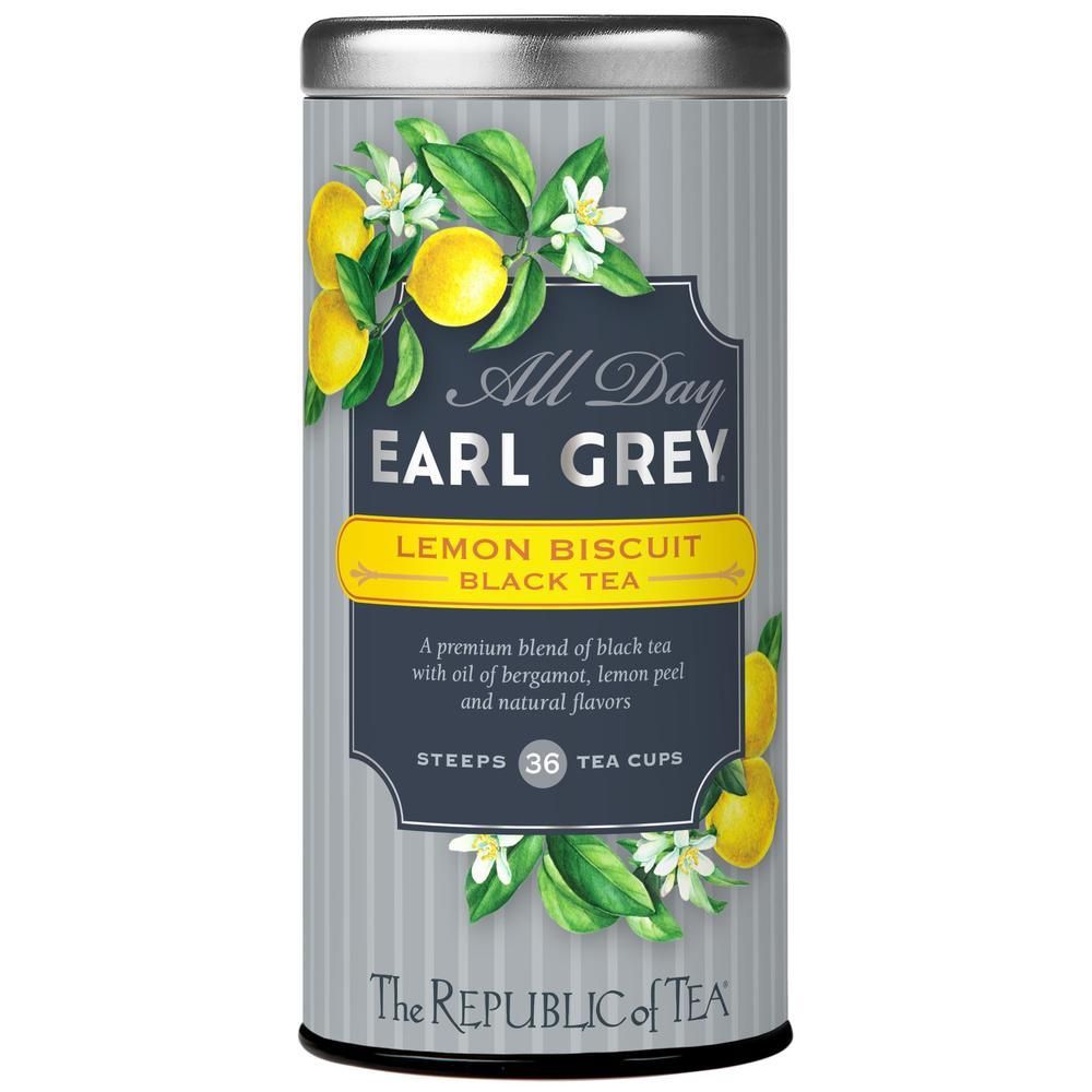 All Day Earl Grey® Lemon Biscuit Black Tea – The Republic of Tea
