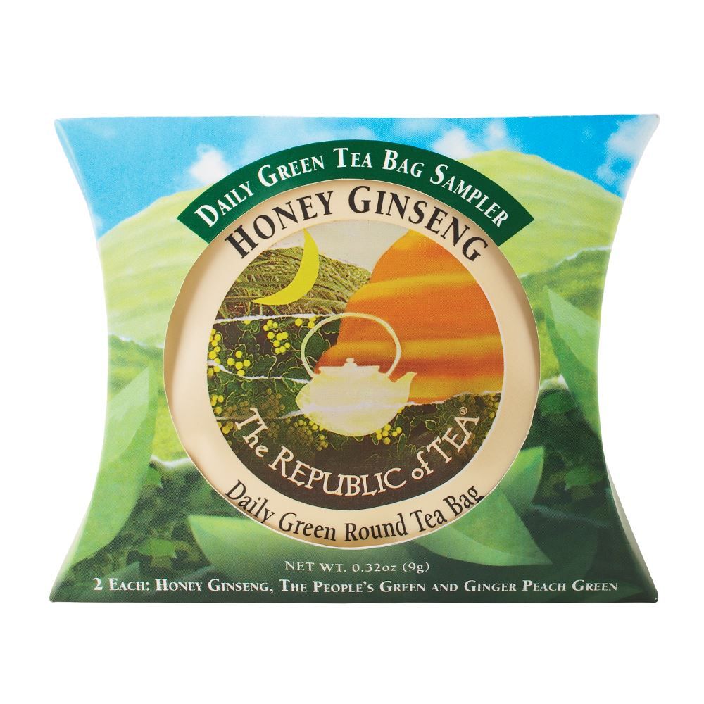 Daily Green Tea Sampler Pillow
