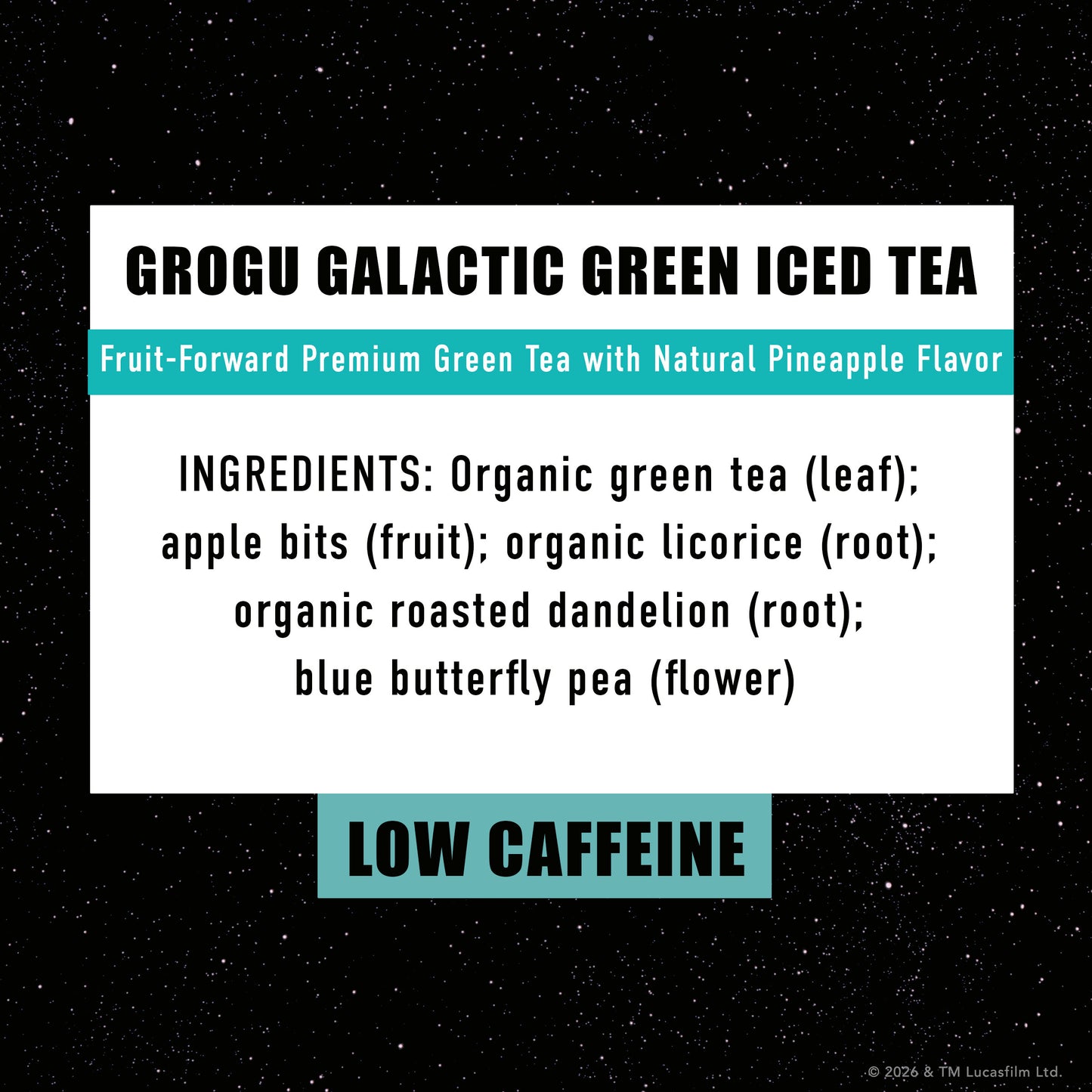 Star Wars: The Mandalorian and Grogu Grogu Galactic Green Iced Tea