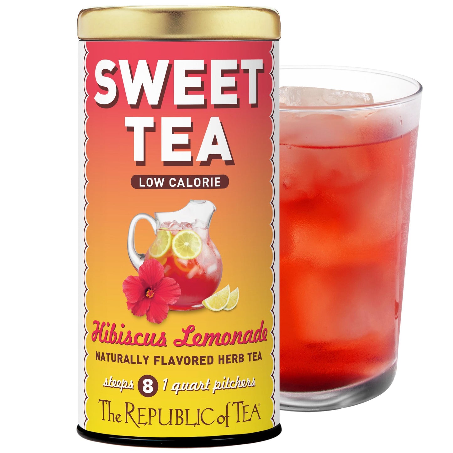 Keto-Friendly Sweet Hibiscus Lemonade Herbal Tea
