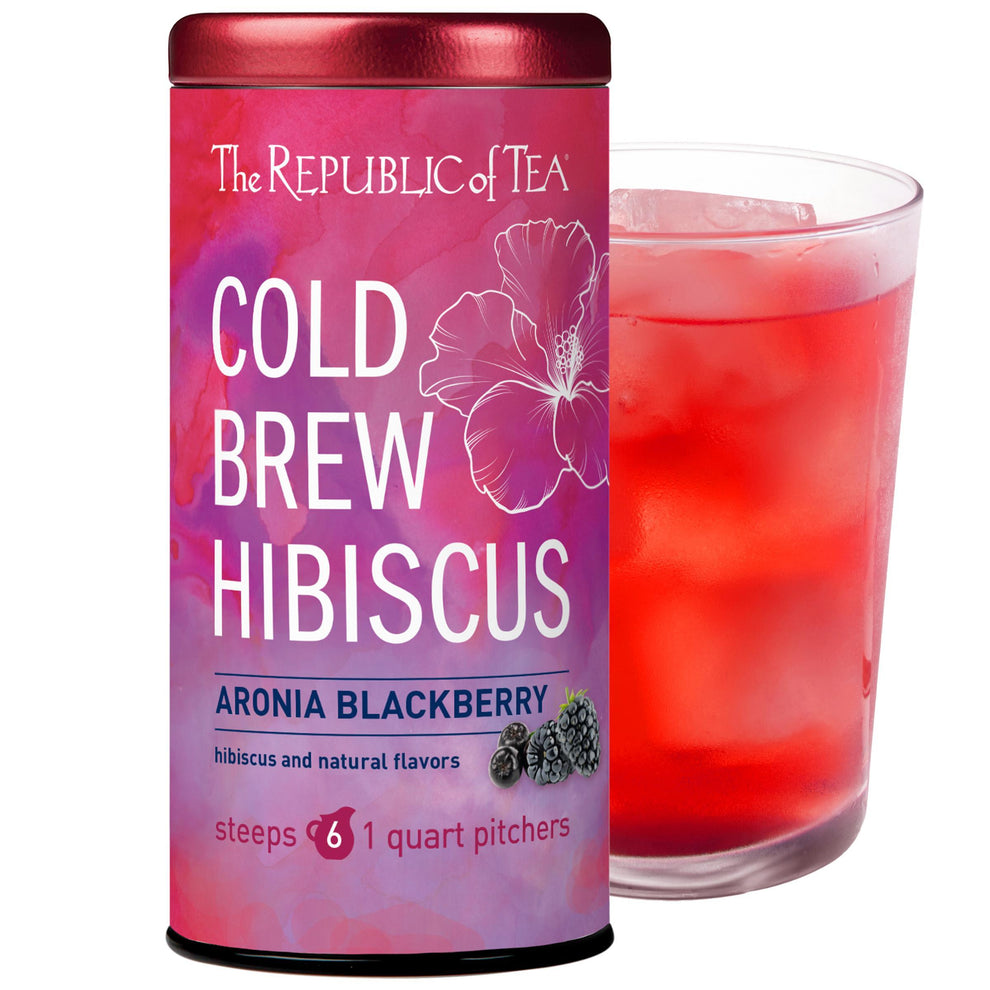 Cold Brew Hibiscus Aronia Blackberry Iced Tea Pouches – The Republic of Tea