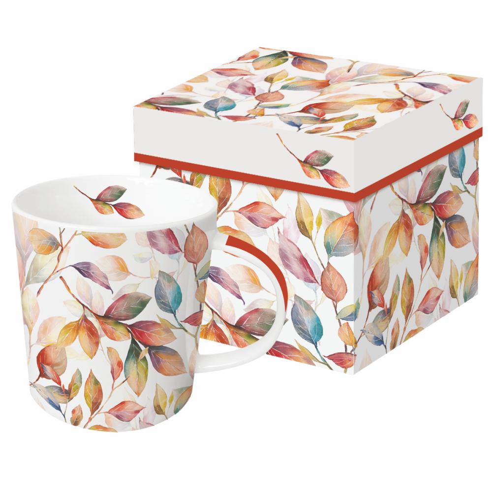 Colorful Leaves Boxed Mug