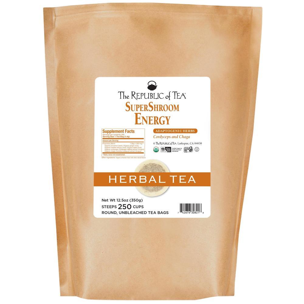 Organic Energy SuperShroom Herbal Tea – The Republic of Tea