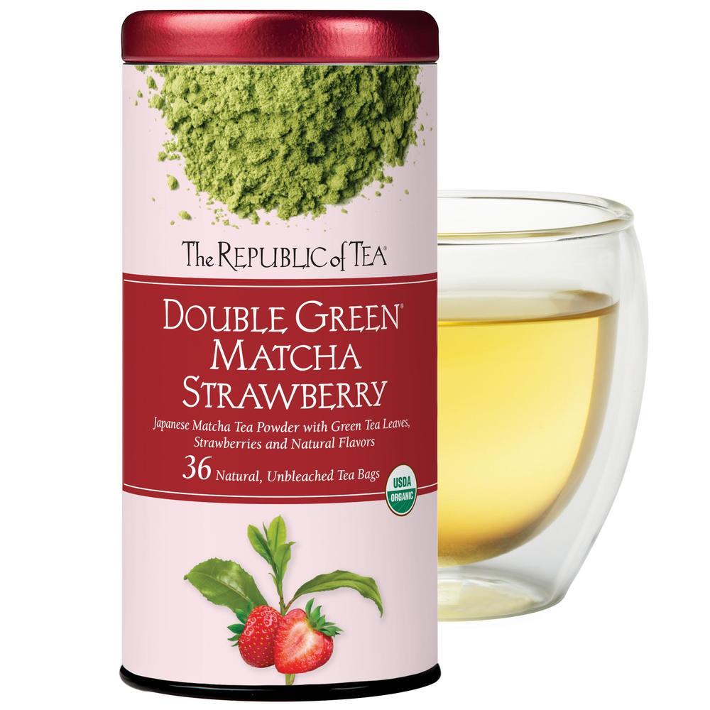 Organic Double Green® Matcha Strawberry Tea Bags