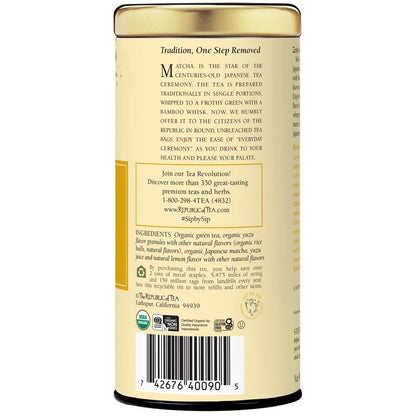 Organic Double Green® Matcha Yuzu Tea Bags