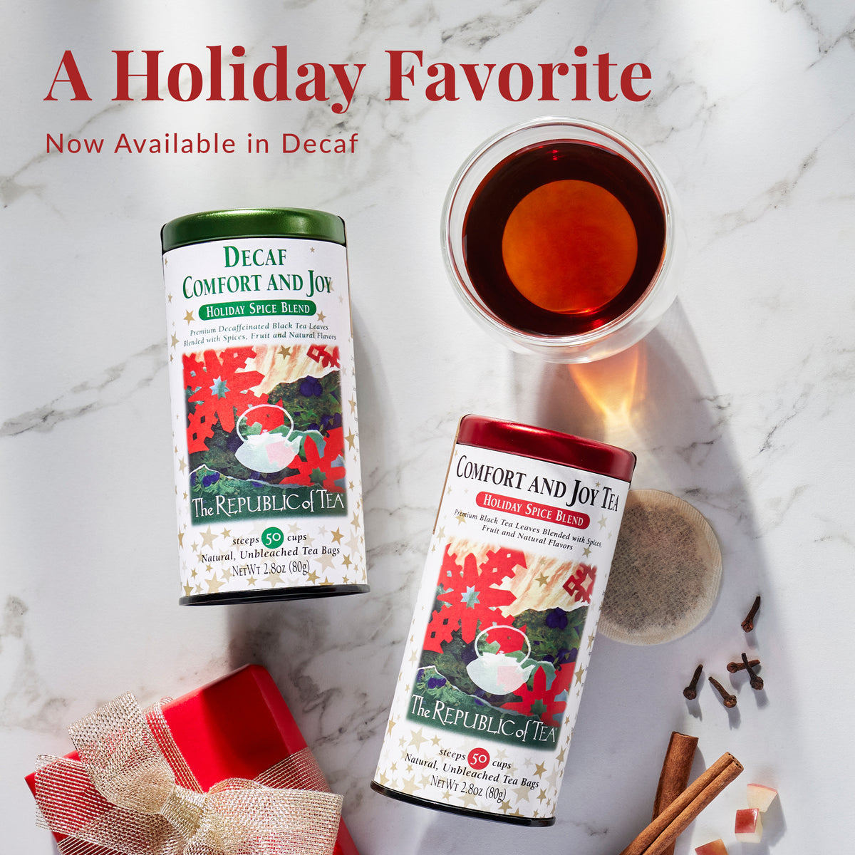 Decaf Comfort and Joy Black Tea Bags