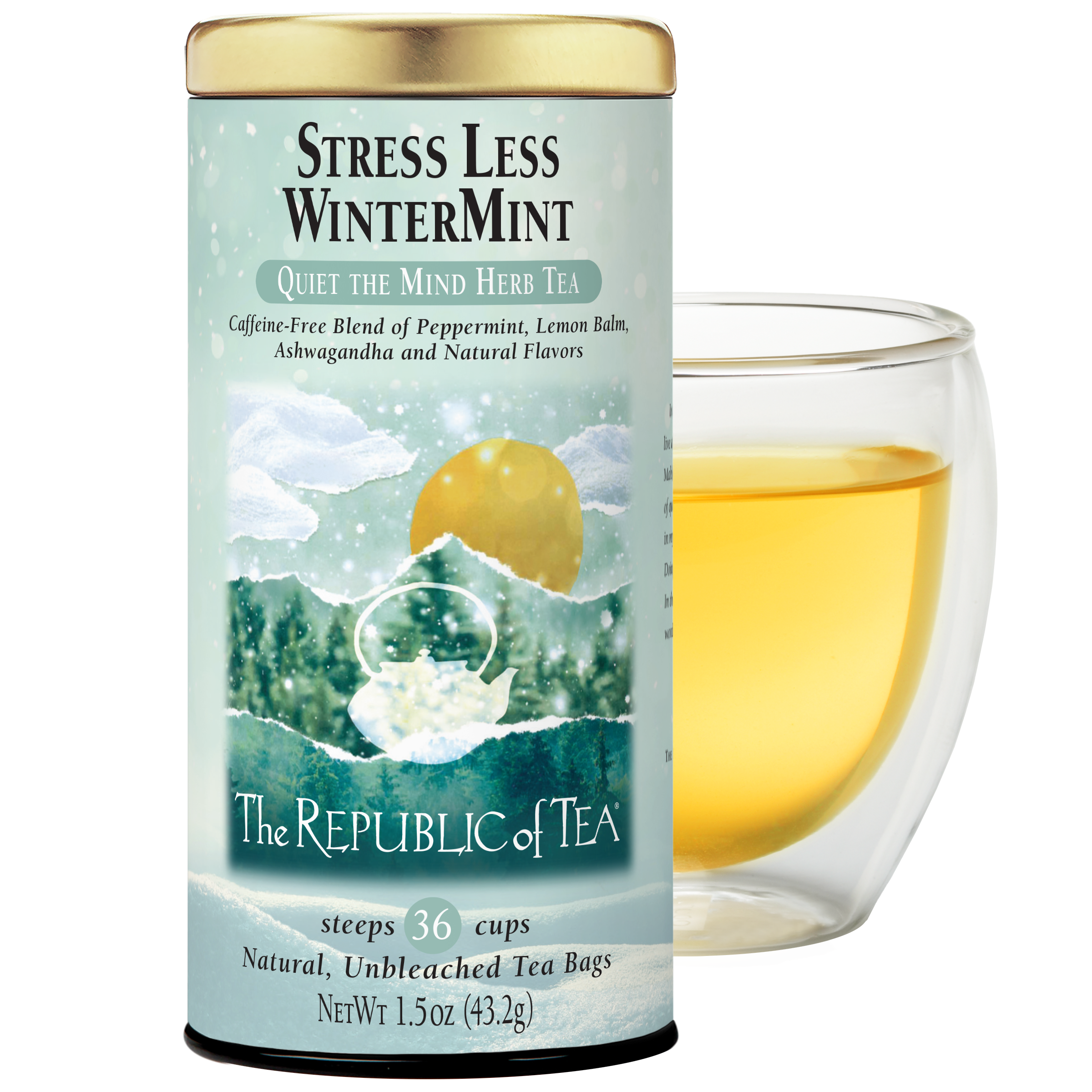 Stress Less WinterMint Tea Bags – The Republic of Tea