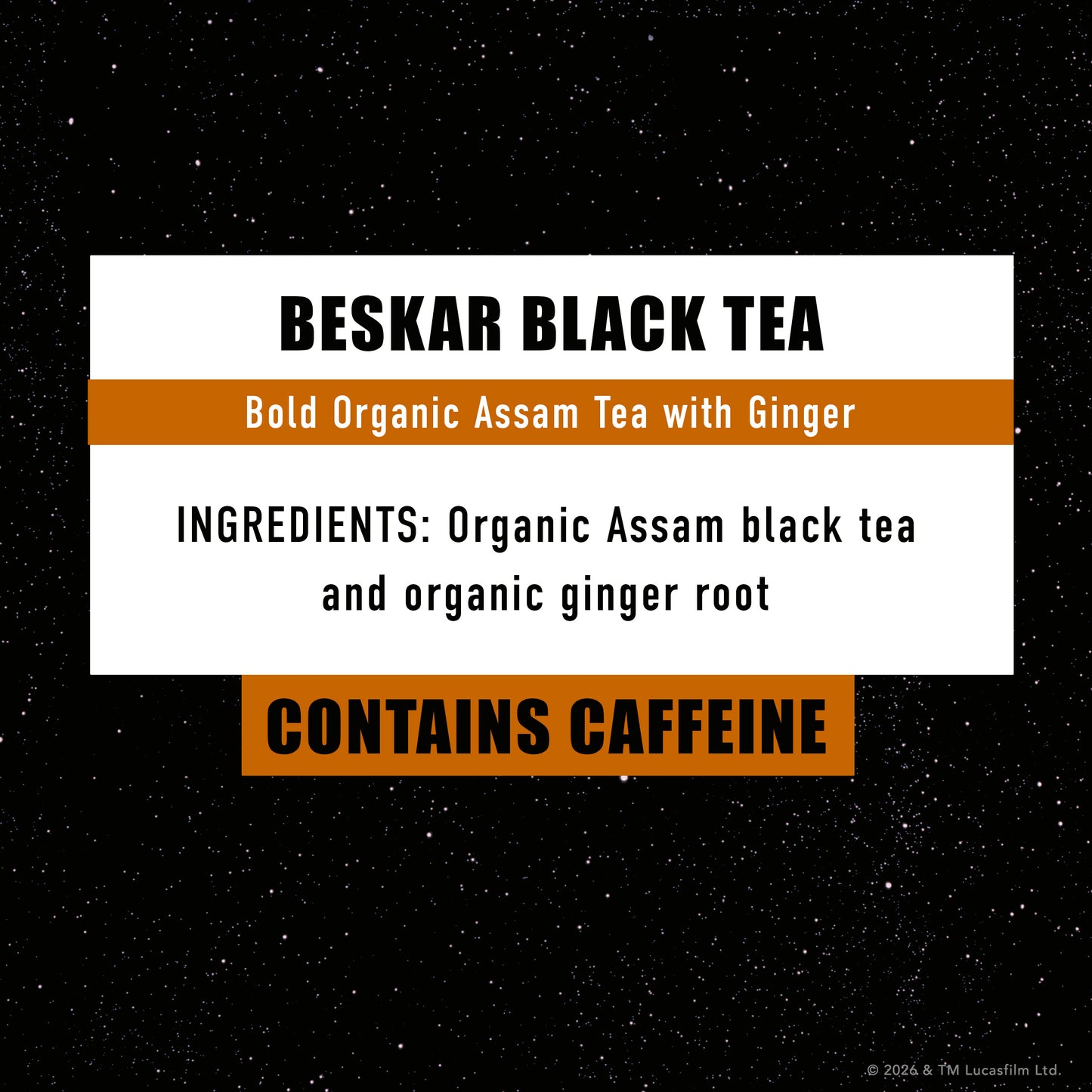 Star Wars: The Mandalorian and Grogu Beskar Black Tea