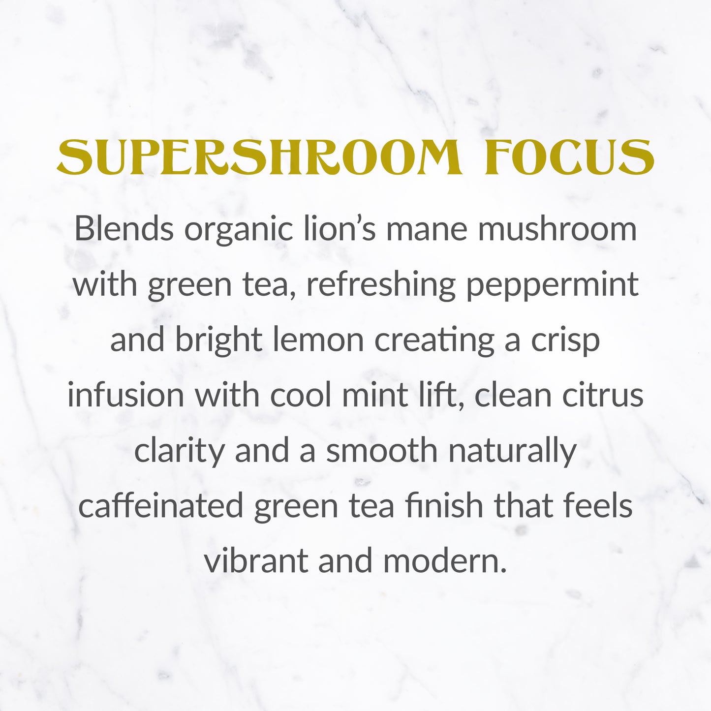 Organic Focus SuperShroom Green Tea