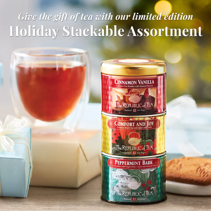 Holiday Stackable Tea Tin