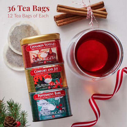 Holiday Stackable Tea Tin