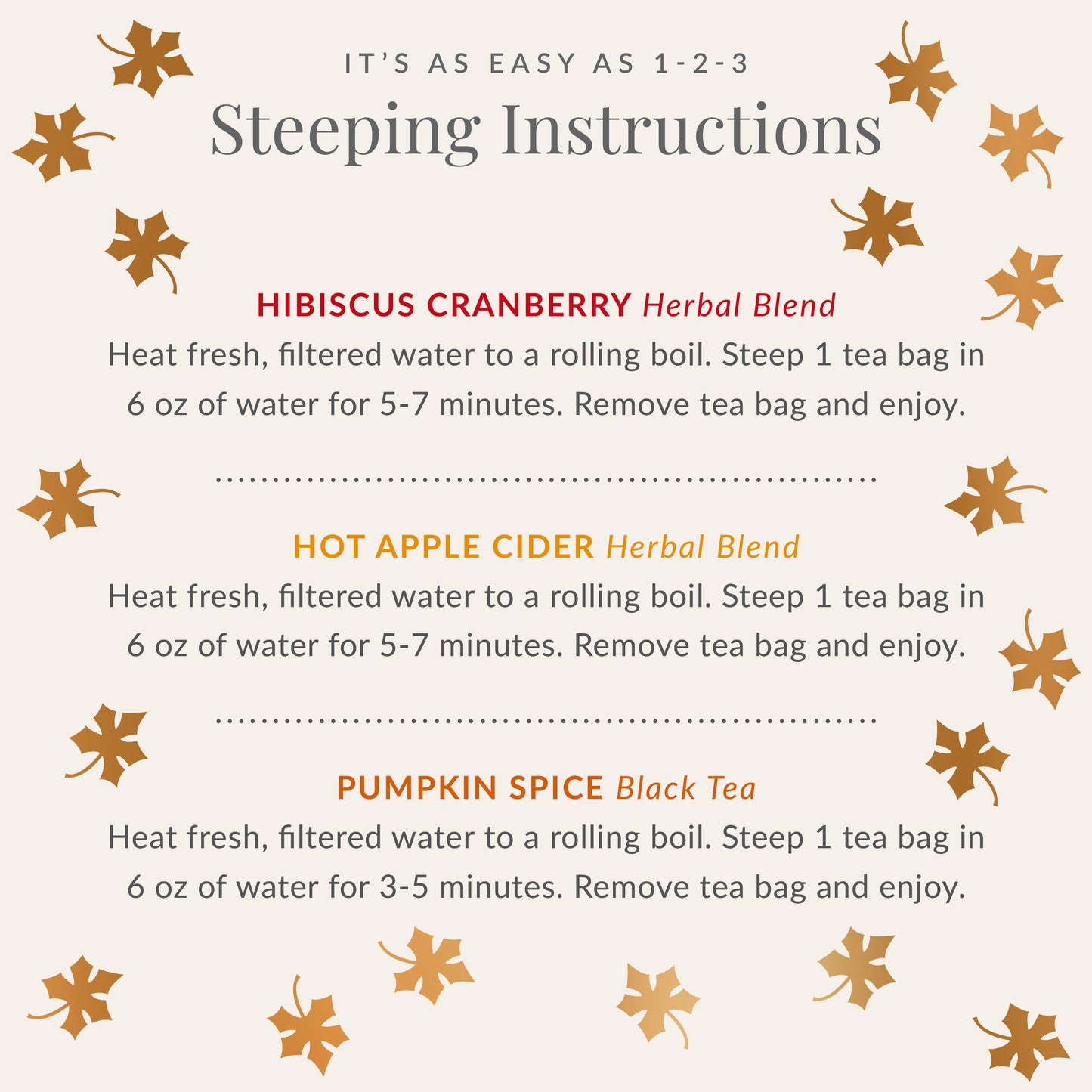 Harvest Stackable Tea Tin