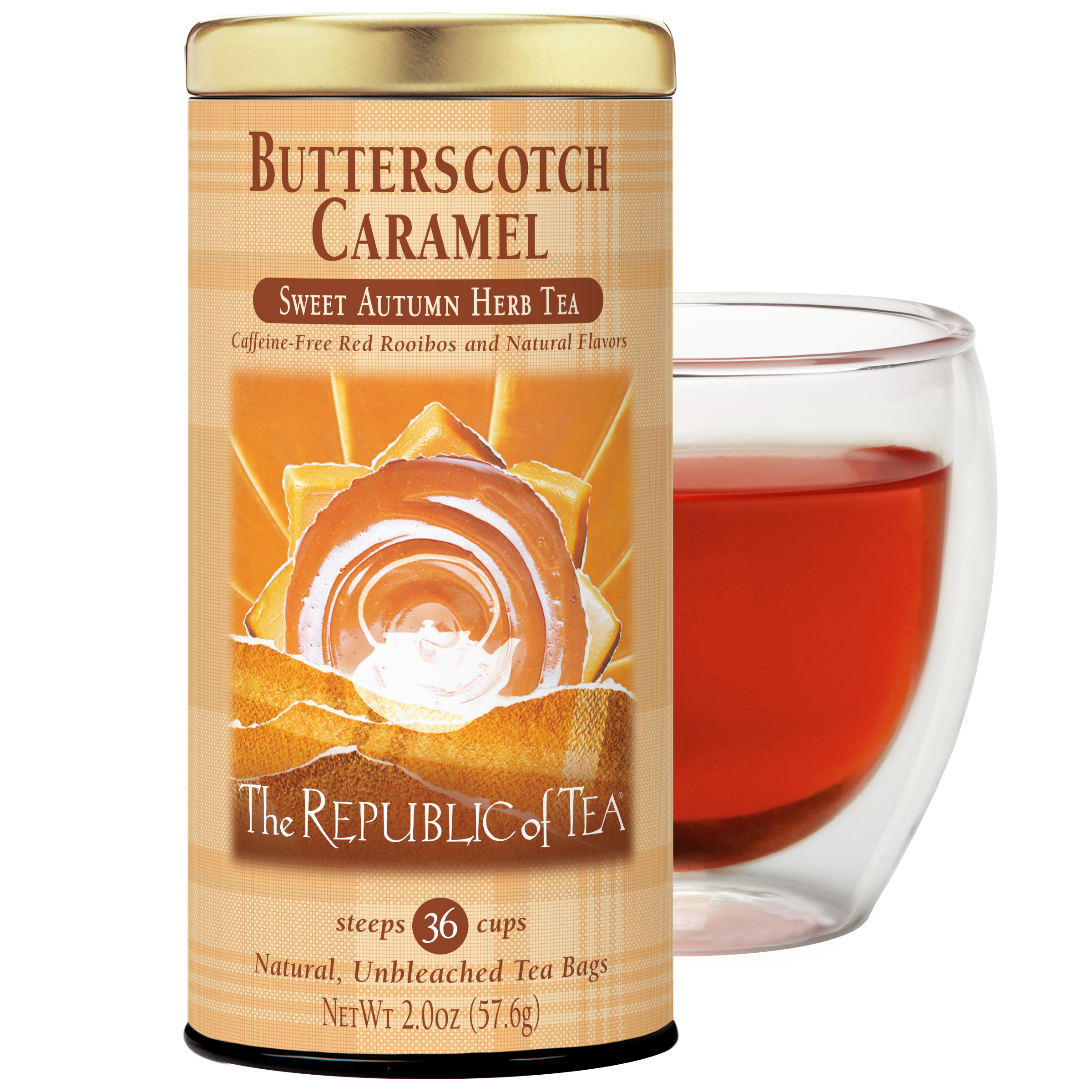 Butterscotch Caramel Herbal Tea Bags – The Republic of Tea