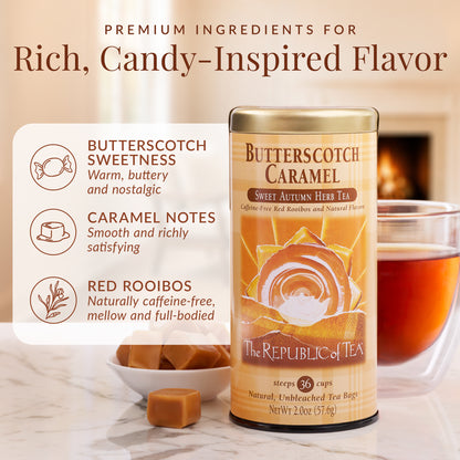 Butterscotch Caramel Herbal Tea Bags