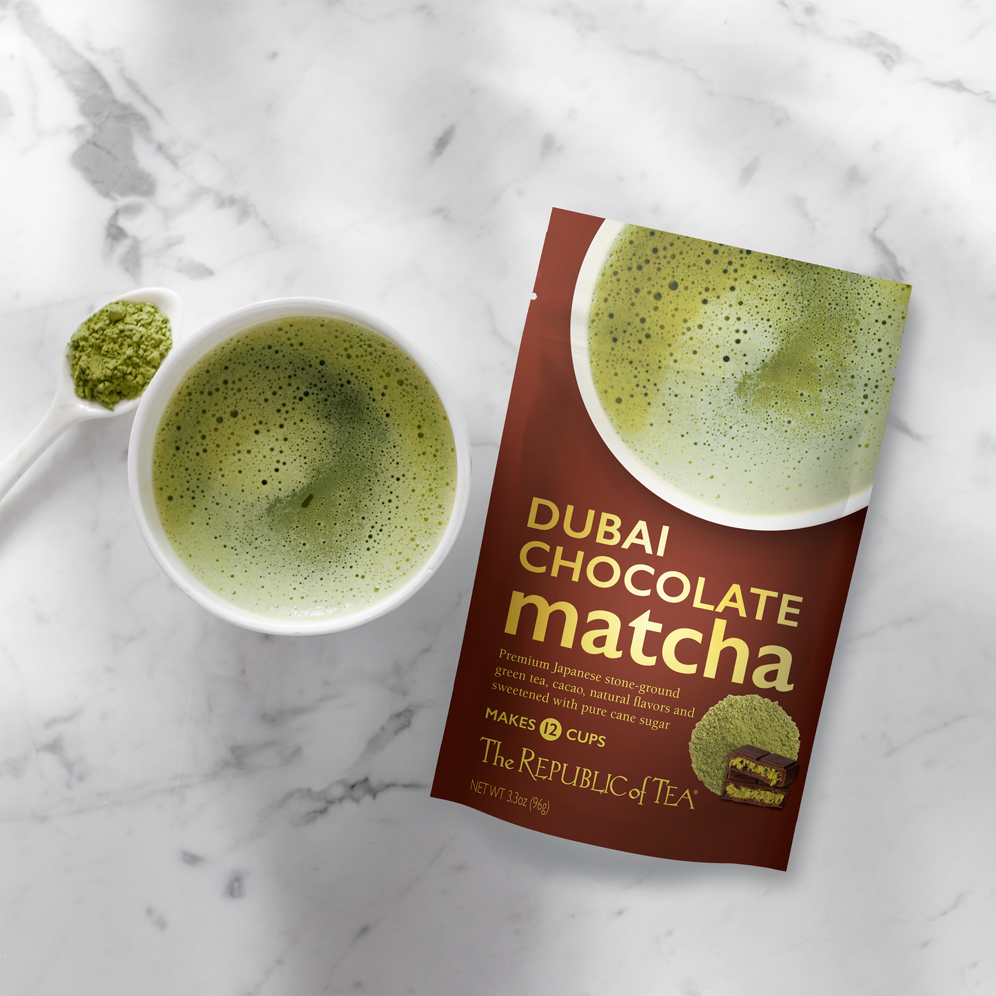Dubai Chocolate Matcha Powder