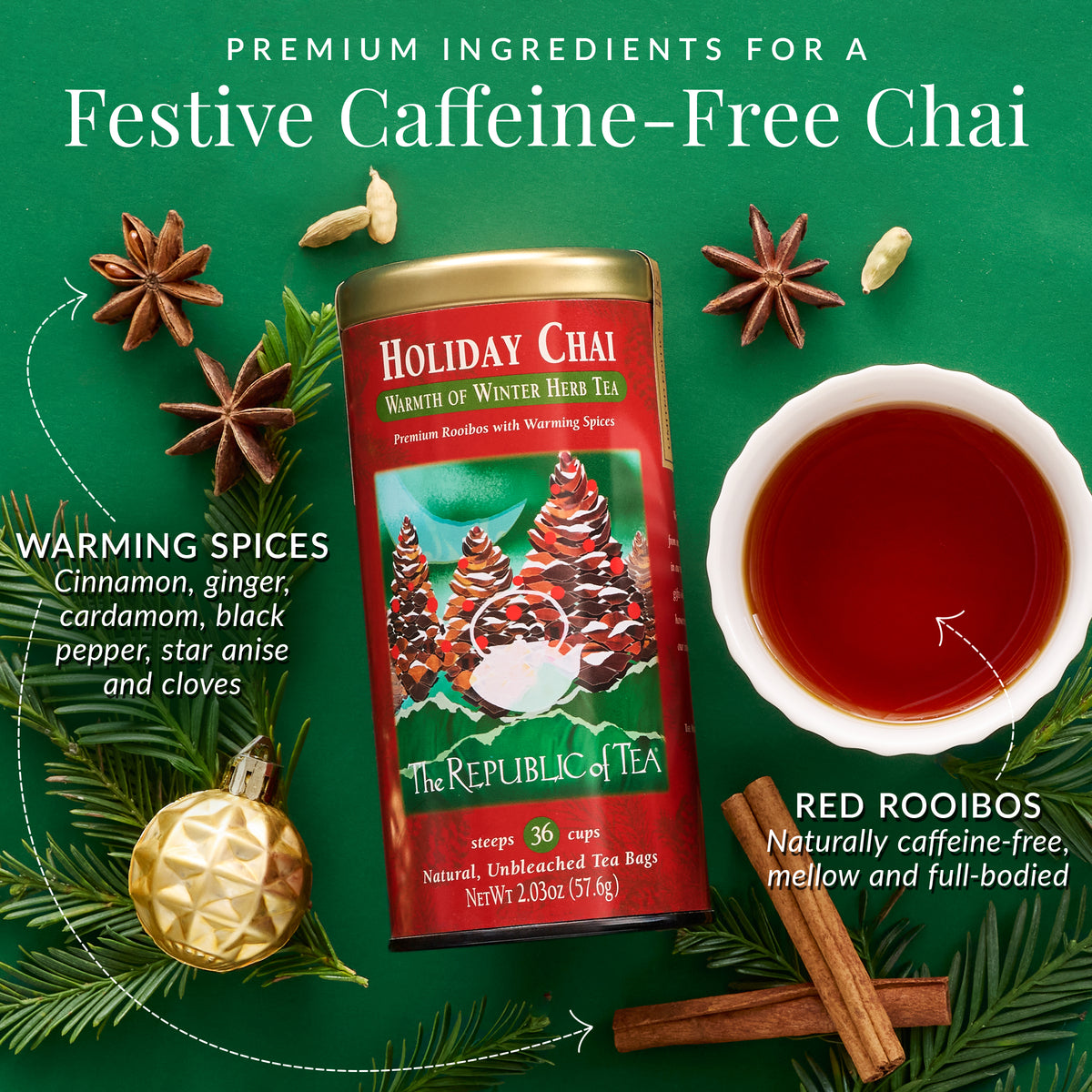 Holiday Chai Herbal Tea Bags