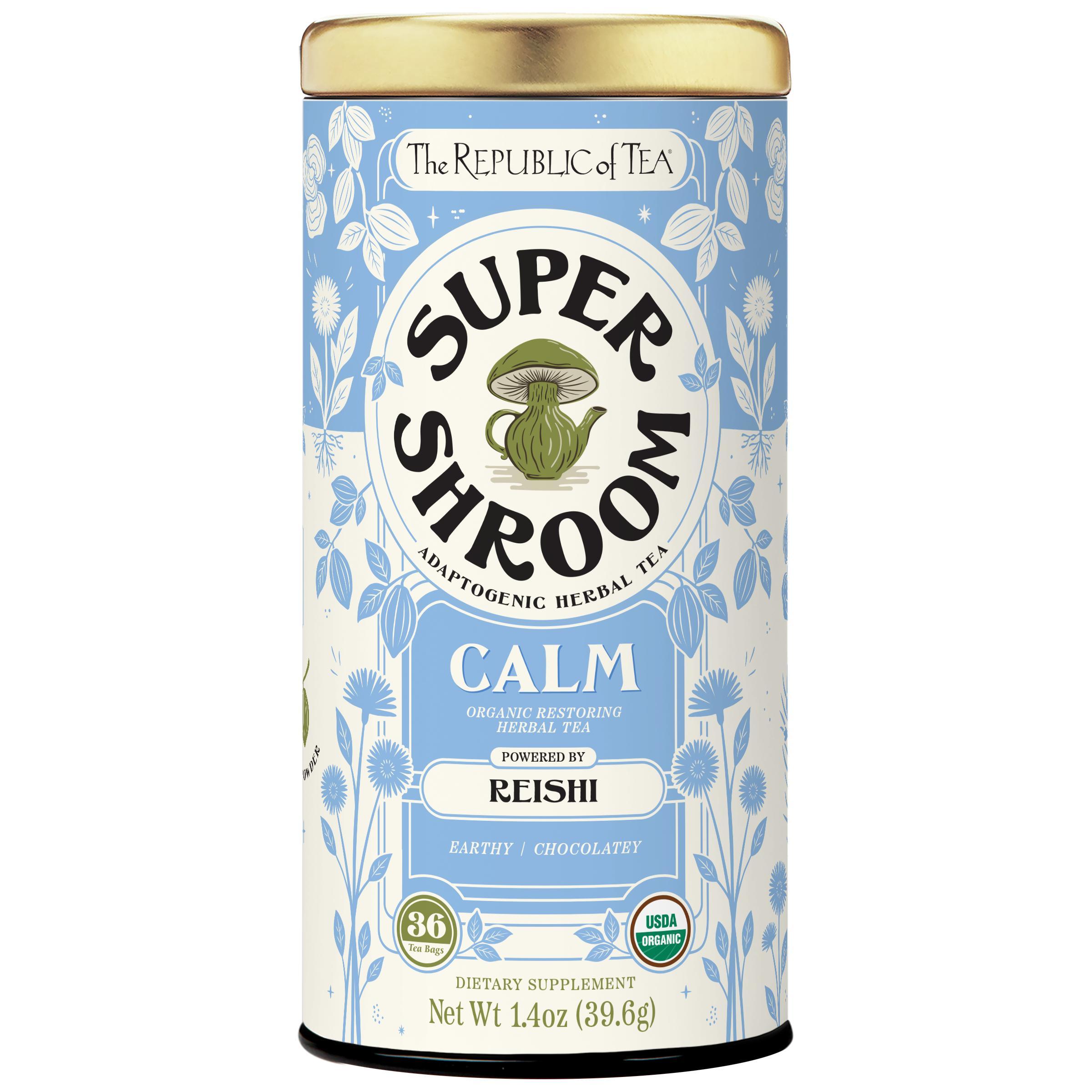 Organic Calm SuperShroom Herbal Tea – The Republic of Tea