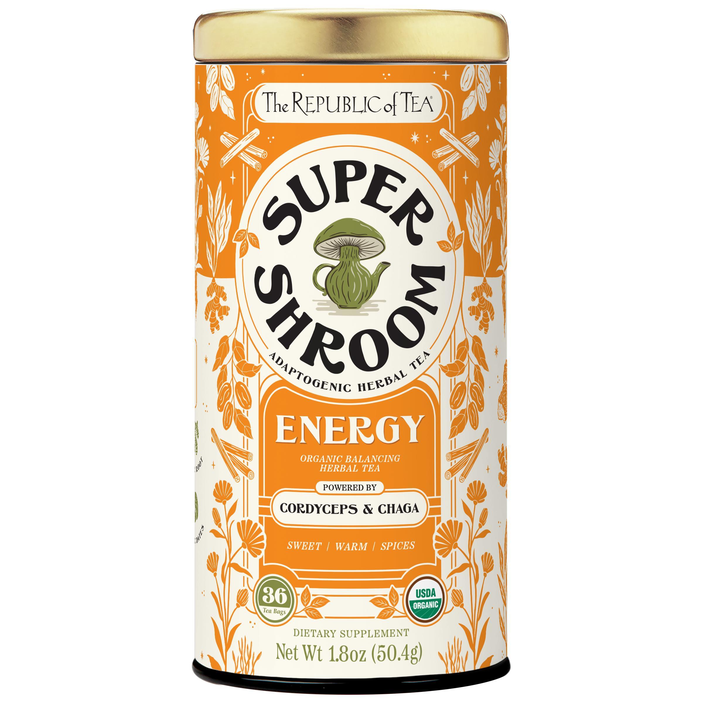Organic Energy SuperShroom Herbal Tea – The Republic of Tea
