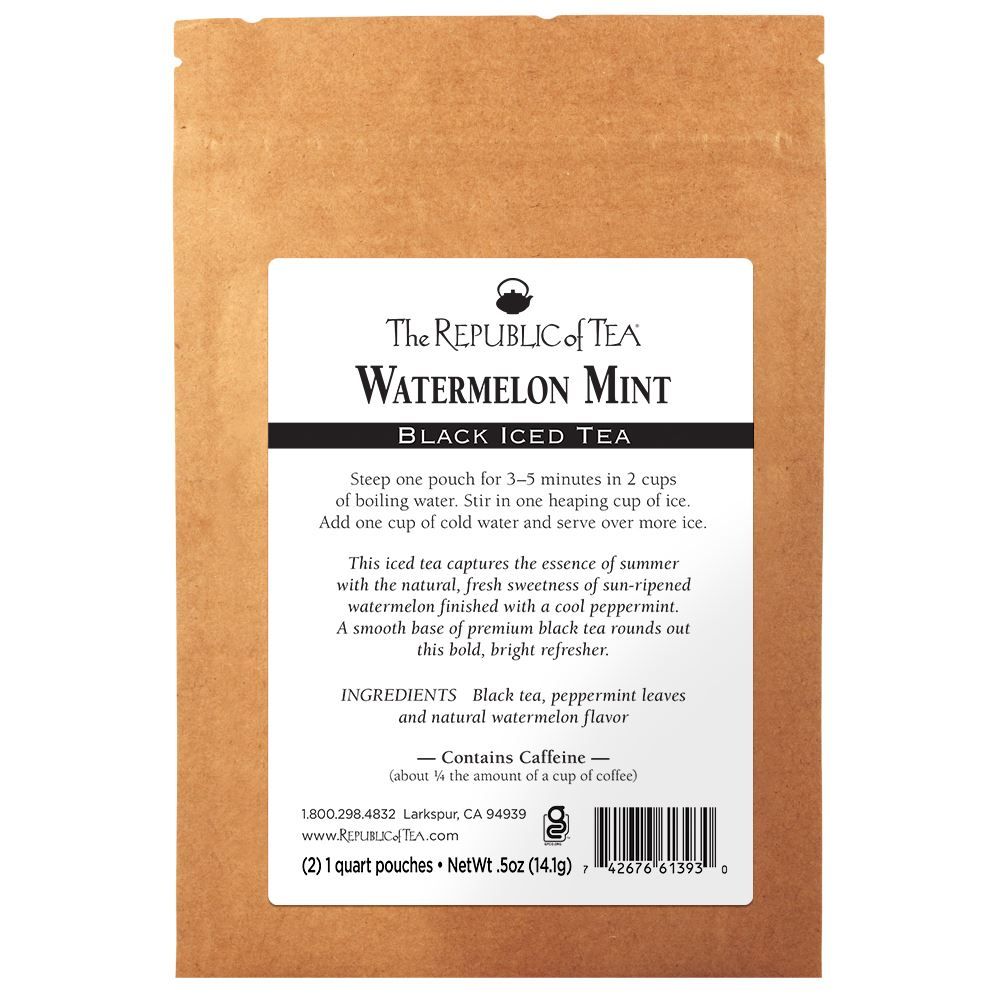 Watermelon Mint Black Large Iced Tea Pouches