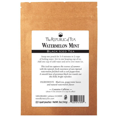 Watermelon Mint Black Large Iced Tea Pouches