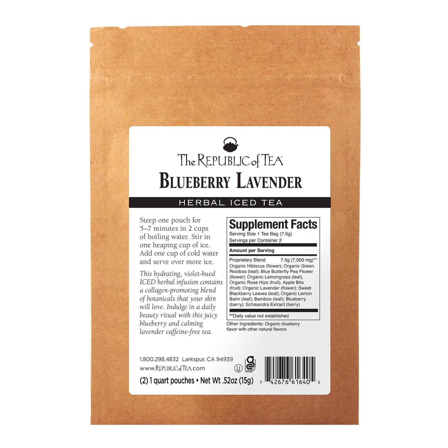 Blueberry Lavender Herbal Iced Tea Sample