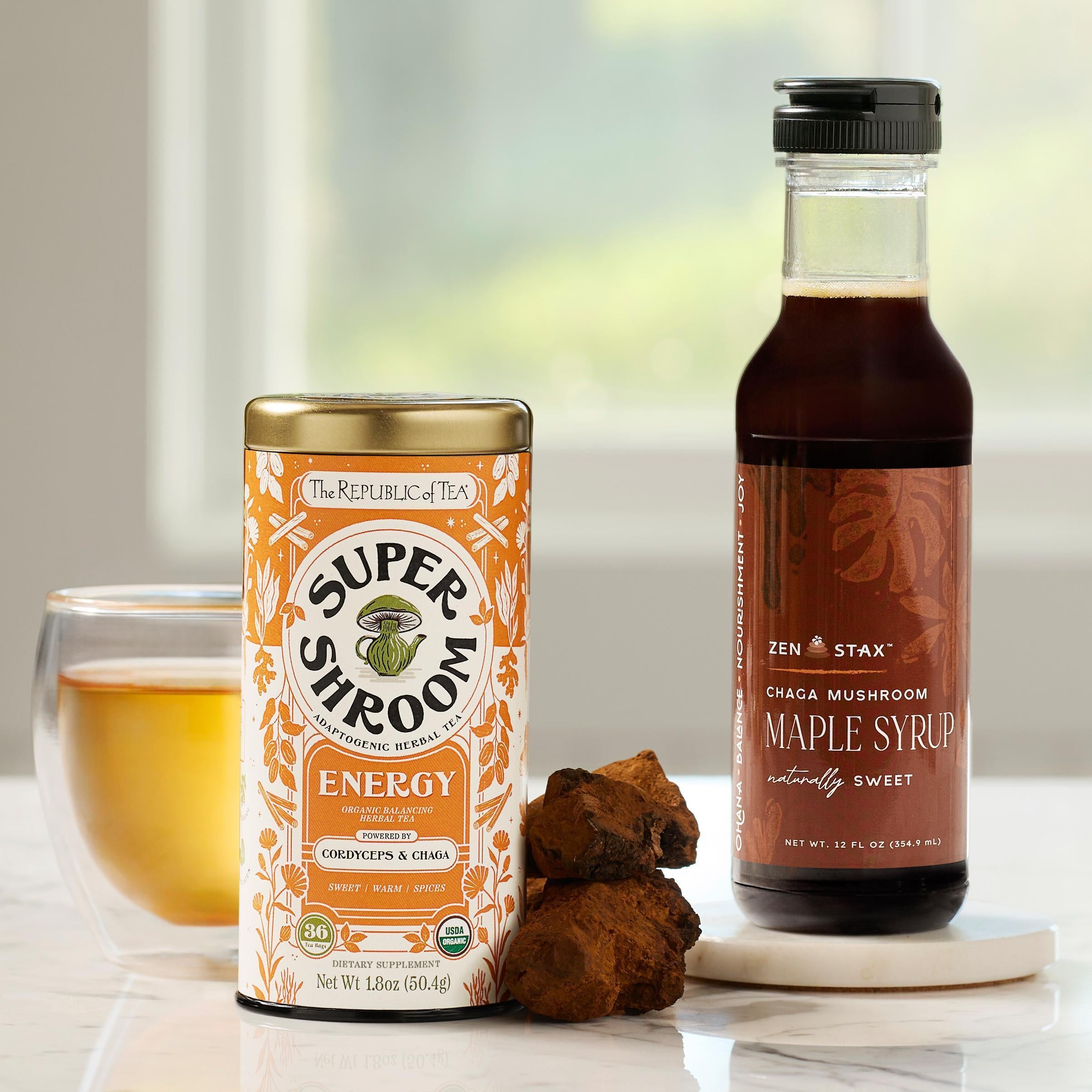 Energy SuperShroom and Chaga Syrup Set – The Republic of Tea