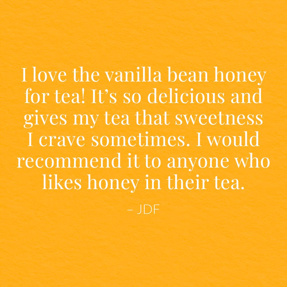 Vanilla Bean Honey for Tea