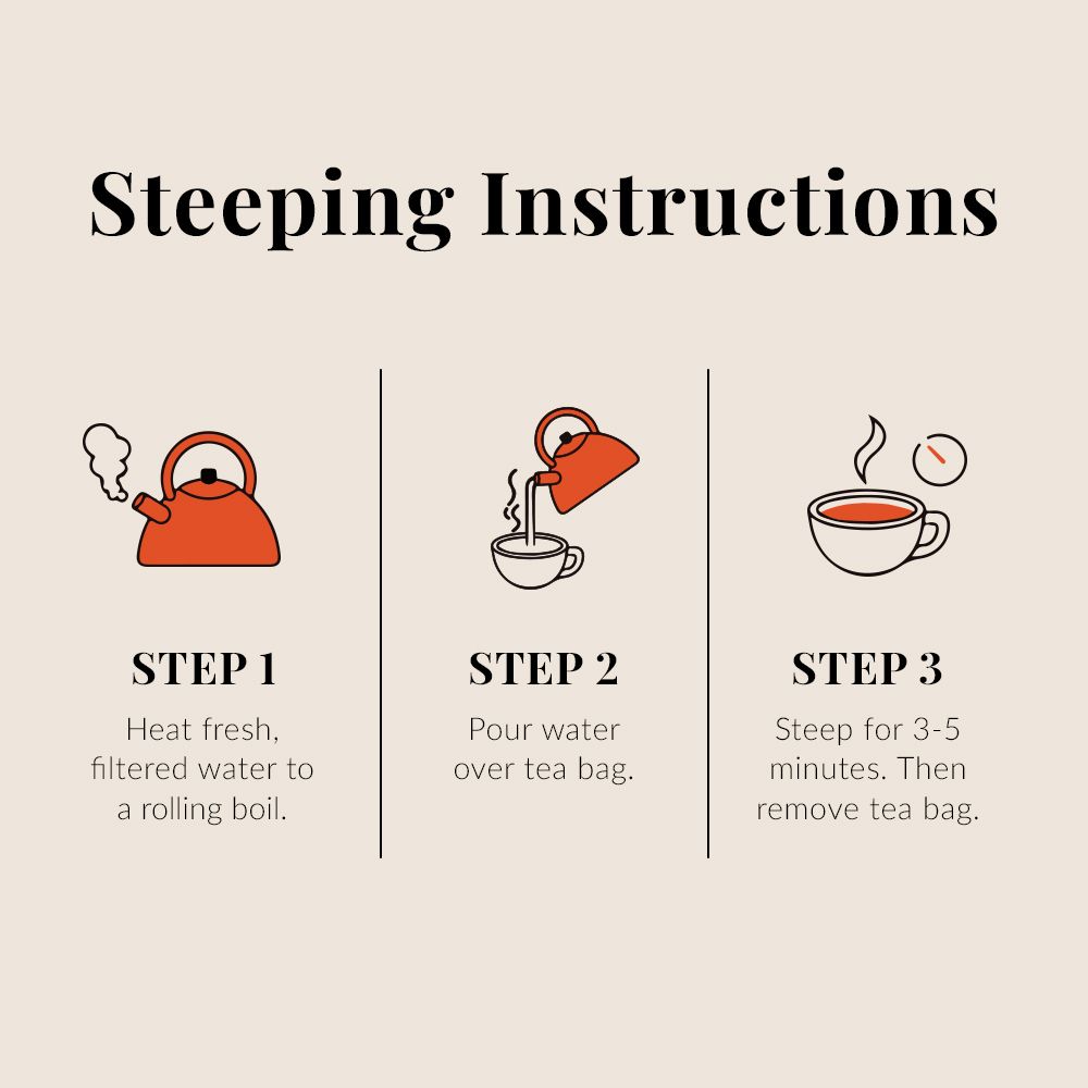 Ginger Peach Black Tea Bags