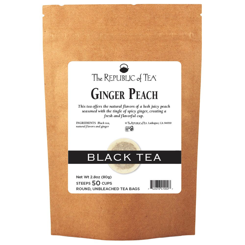 Ginger Peach Black Tea Bags