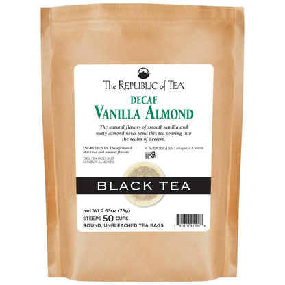 Decaf Vanilla Almond Black Tea Bags