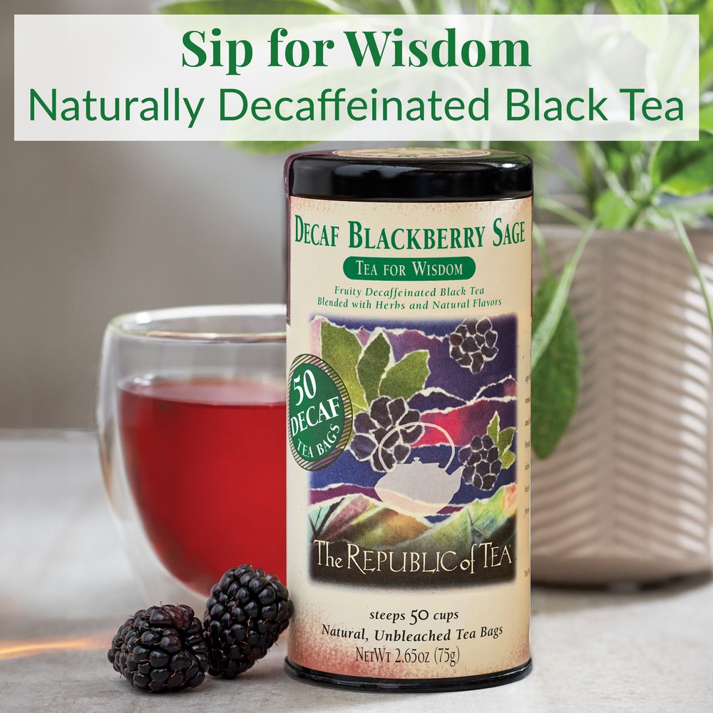 Decaf Blackberry Sage Black Tea Bags – The Republic of Tea