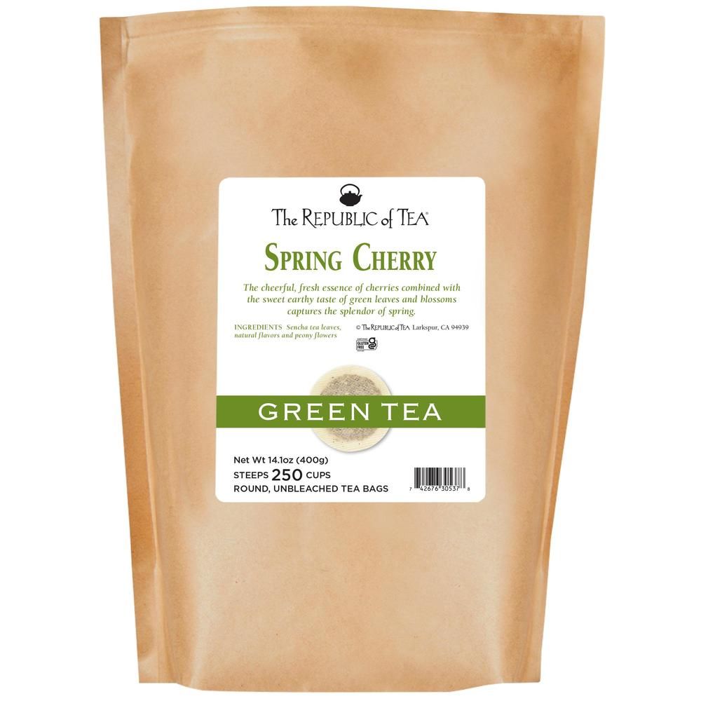 Spring Cherry Green Tea Bags