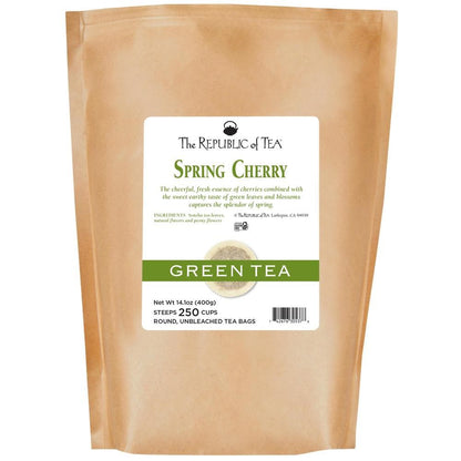 Spring Cherry Green Tea Bags