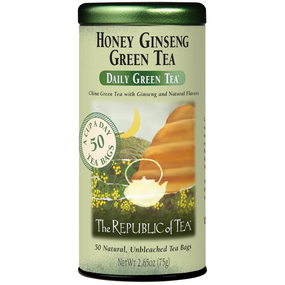 Honey Ginseng Green Tea Bags