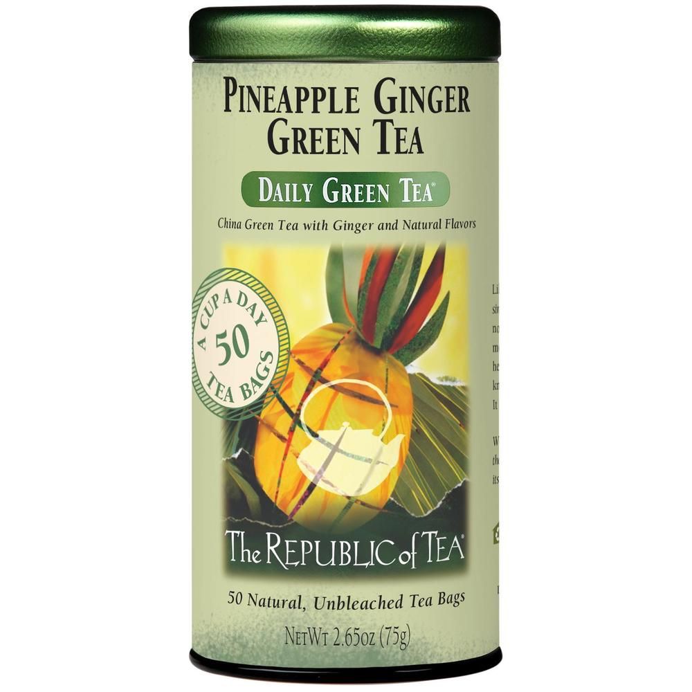Pineapple Ginger Green Tea Bags